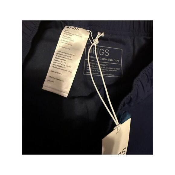 FIGS Tansen Slim Freex Lined Short Jogger in Navy NWT Men's Sz. S - Picture 3 of 4